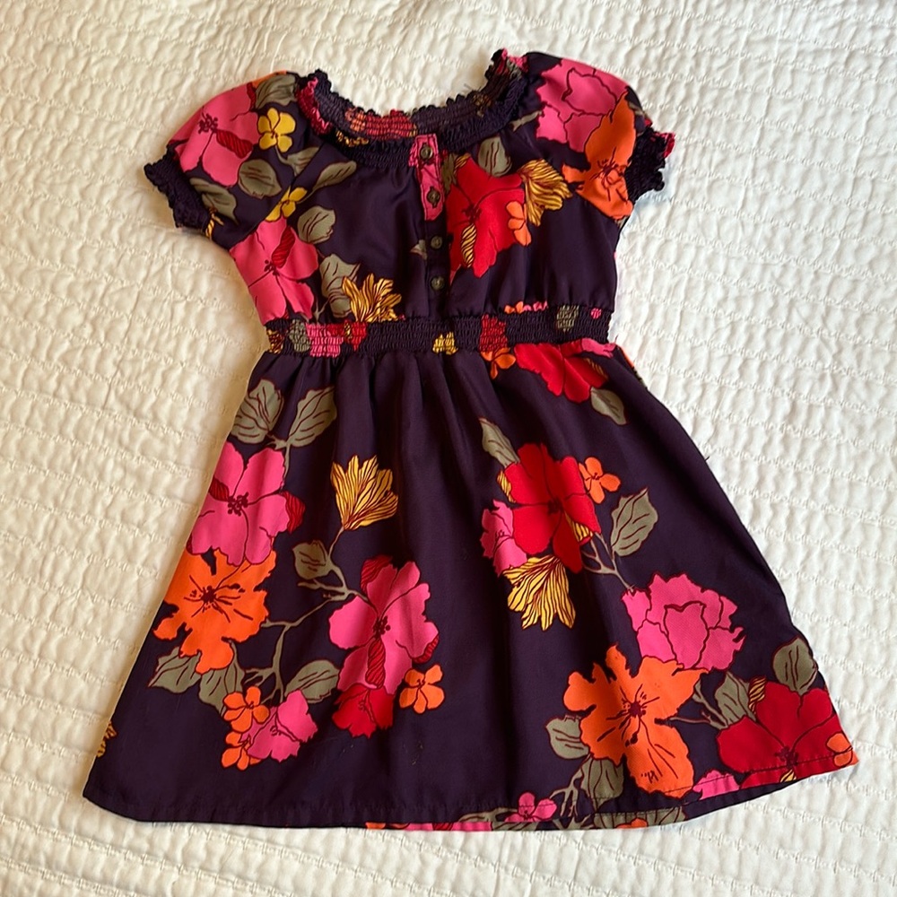 Floral dress size 4T